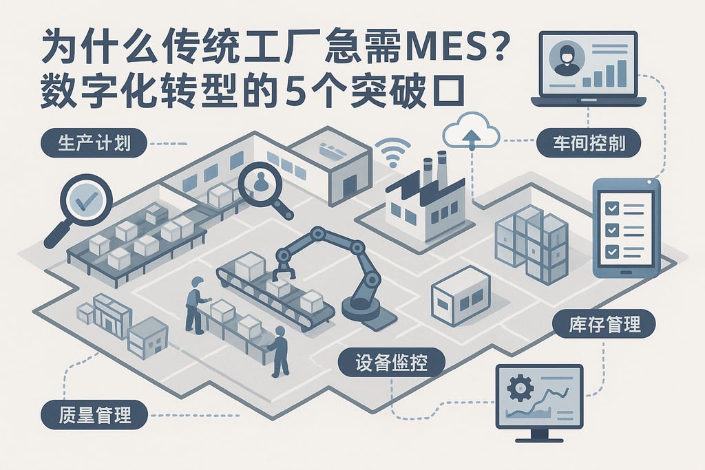 为什么传统工厂急需MES？数字化转型的5个突破口  